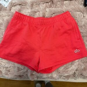 ALO Yoga Accolade Shorts in Candy Red